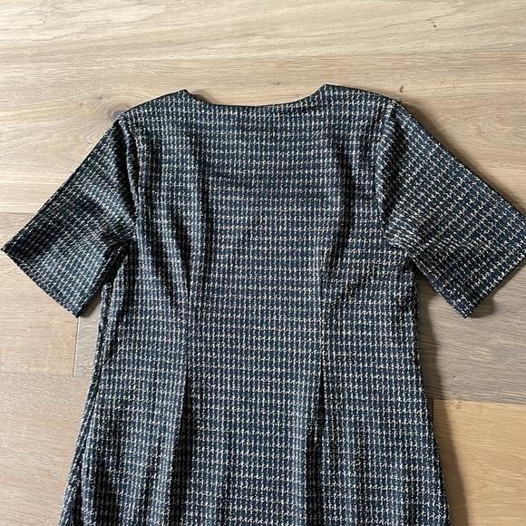 Isaac Mizrahi Live! Petite Always Isaac Lurex Fringe Hem Dress Size MP - Picture 11 of 12